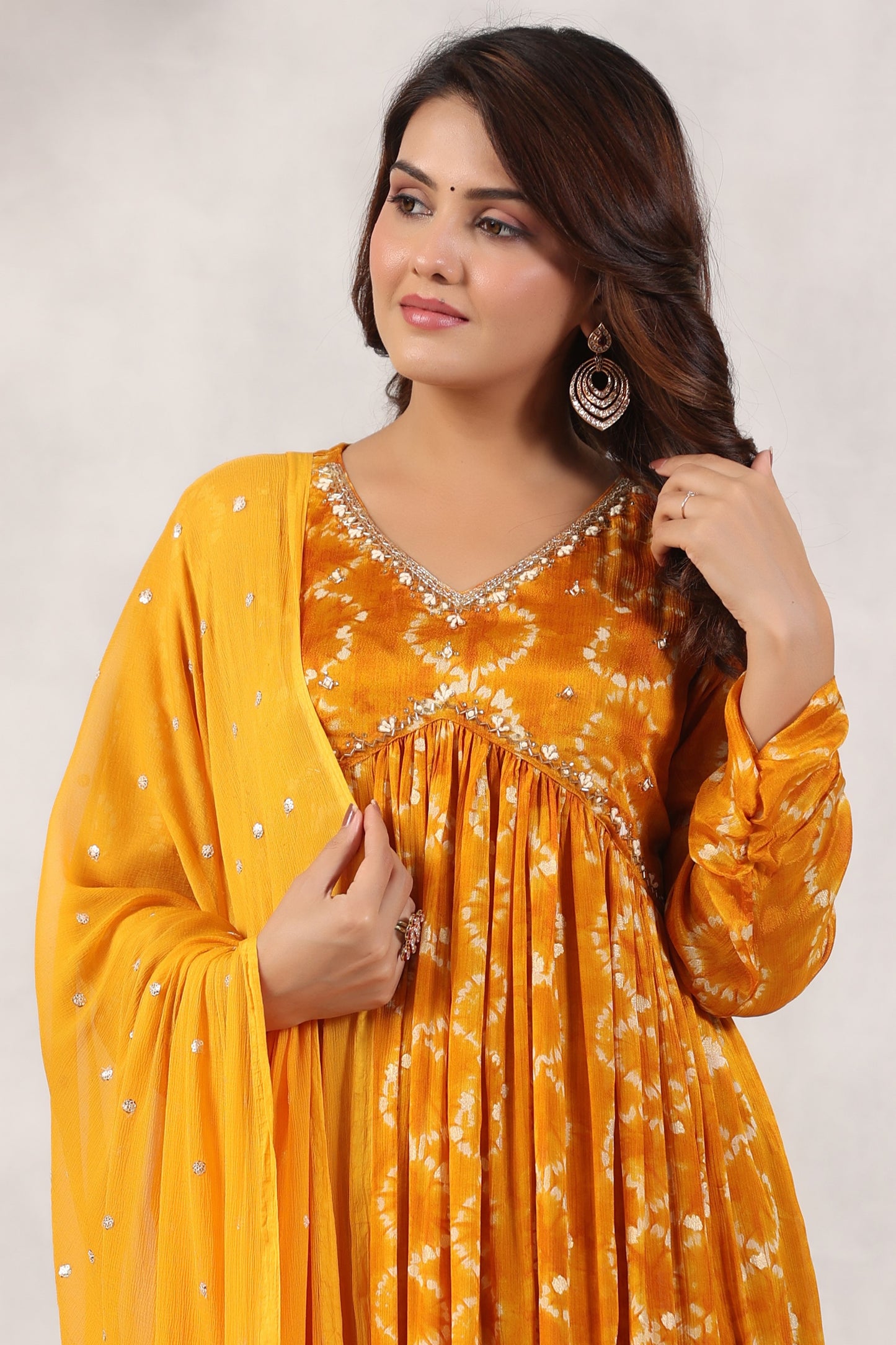 Handworked Alia-Cut Anarkali Kurta Suit Set