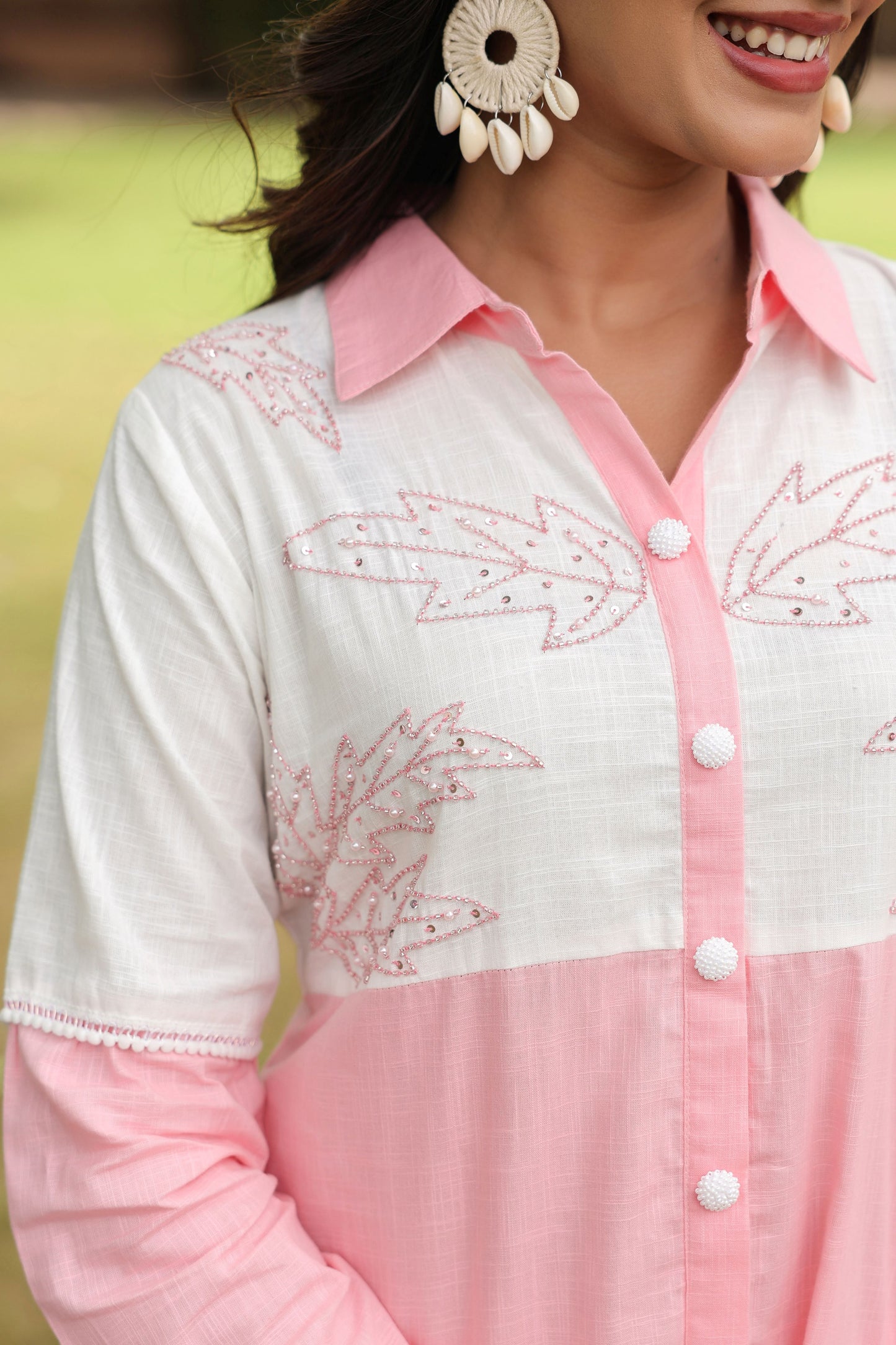 Baby Pink Handwork Co-ord Set