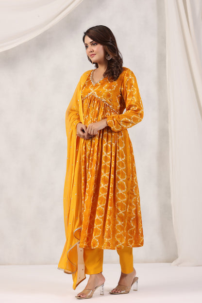 Handworked Alia-Cut Anarkali Kurta Suit Set