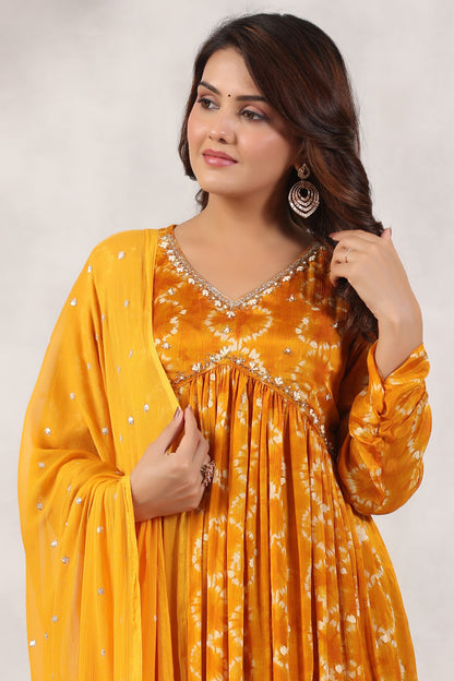 Handworked Alia-Cut Anarkali Kurta Suit Set