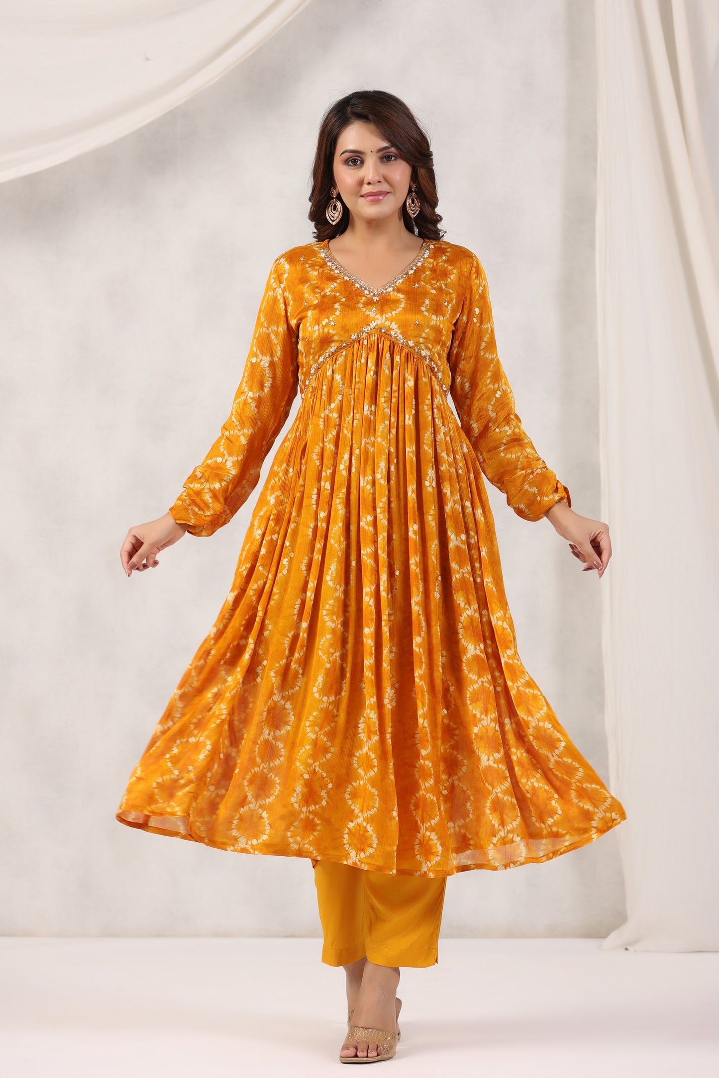 Handworked Alia-Cut Anarkali Kurta Suit Set
