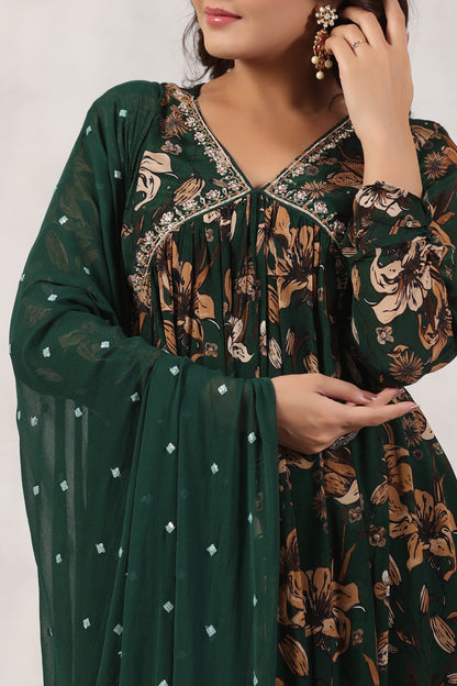 Handworked Alia-Cut Anarkali Kurta Suit Set