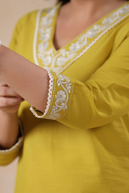 Fusion Green Floral Printed Co-ord Set