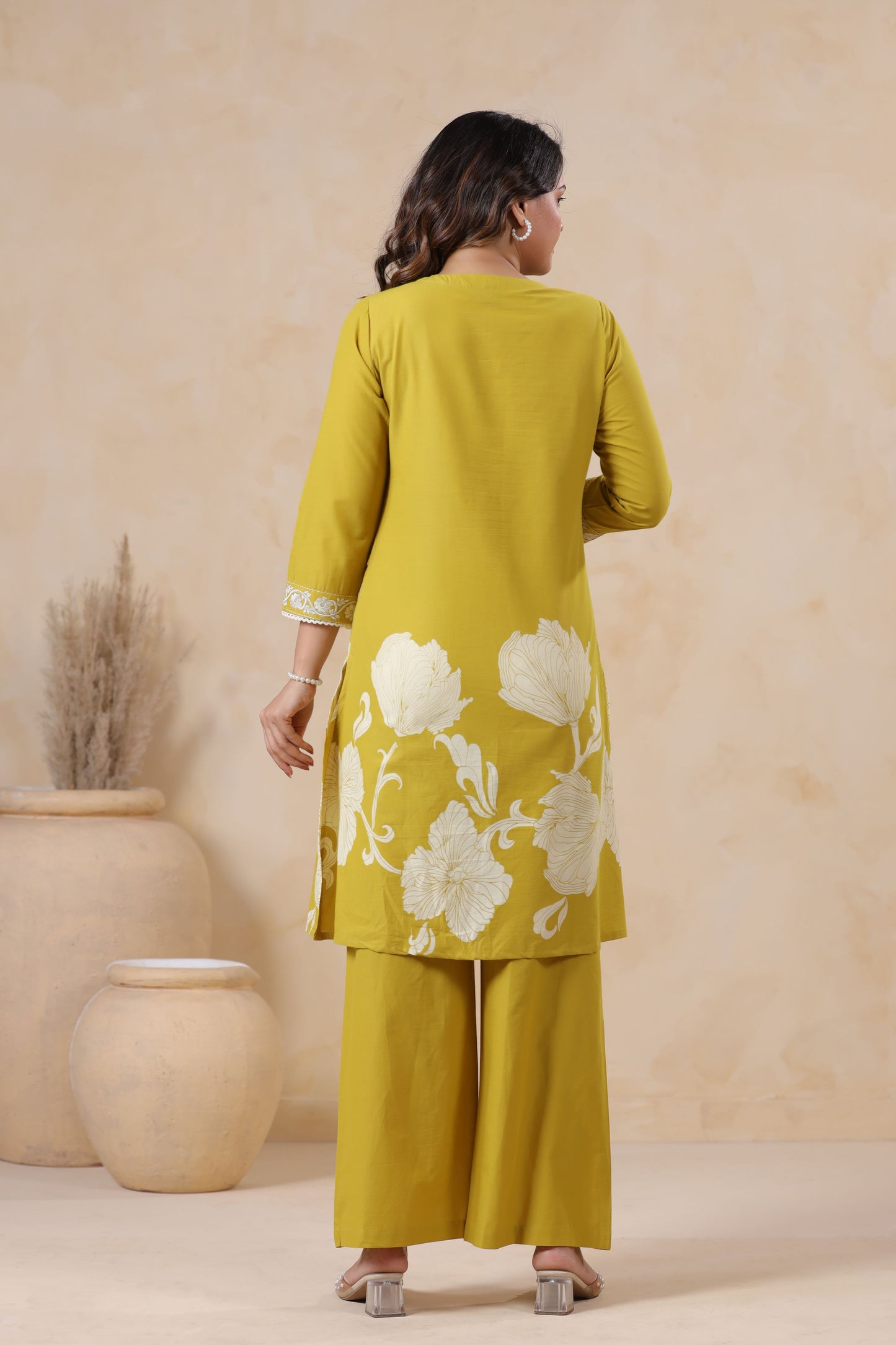 Fusion Green Floral Printed Co-ord Set