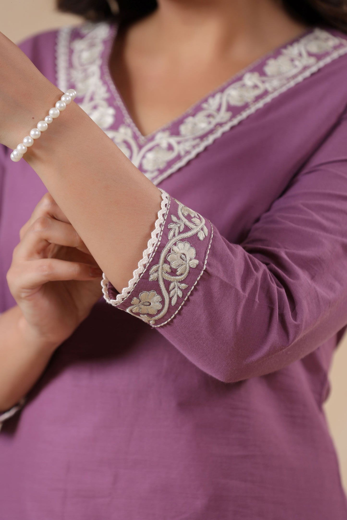 Twilight Lavender Floral Printed Co-ord Set