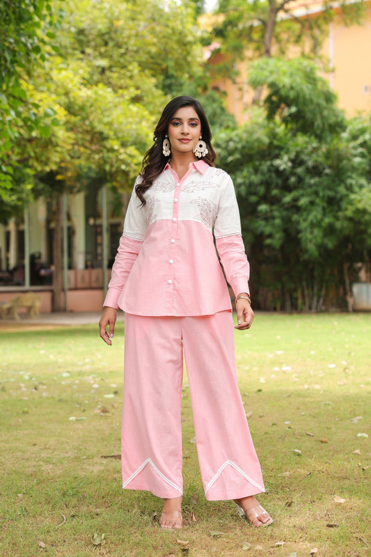 Baby Pink Handwork Co-ord Set