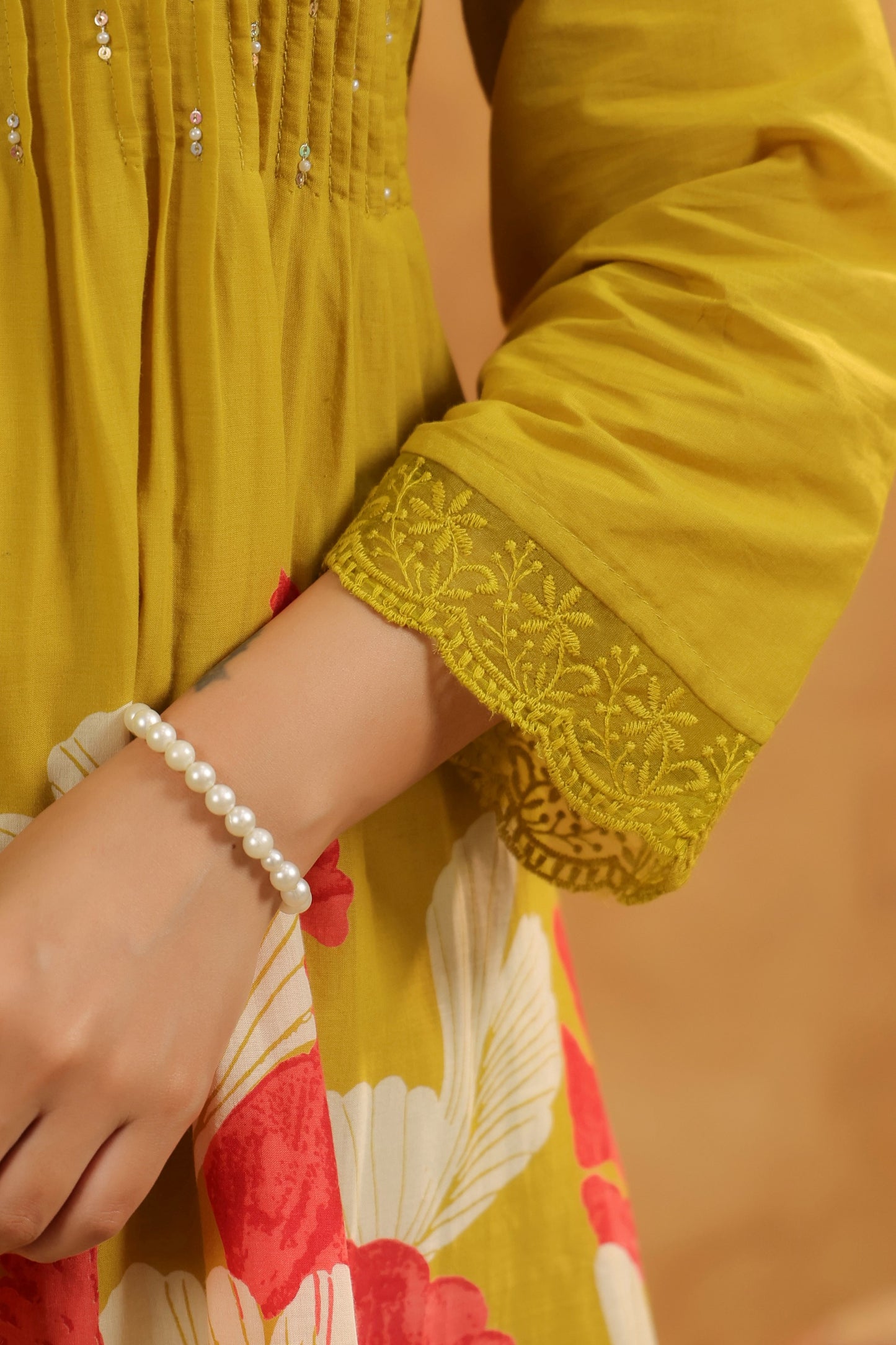 Pin-Thrust Handwork Printed Co-ord Sets