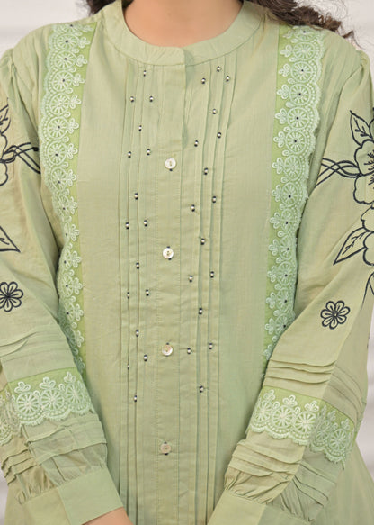 Mint Green Embroidery Co-ord-Set